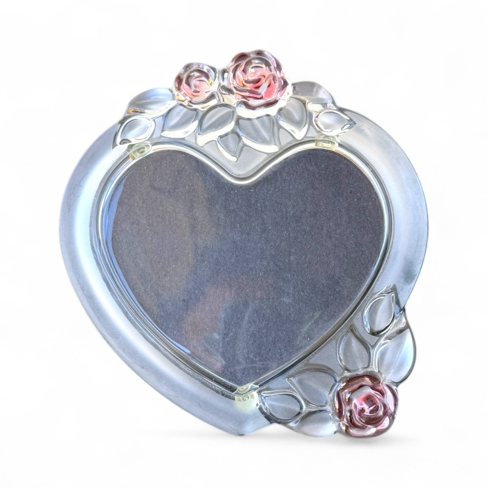 Mikasa Rosemont Heart Shaped Glass Picture Frame